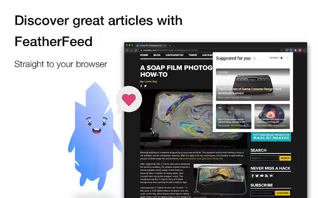 FeatherFeed from Chrome web store to be run with OffiDocs Chromium online FeatherFeed from Chrome web store to be run with OffiDocs Chromium online