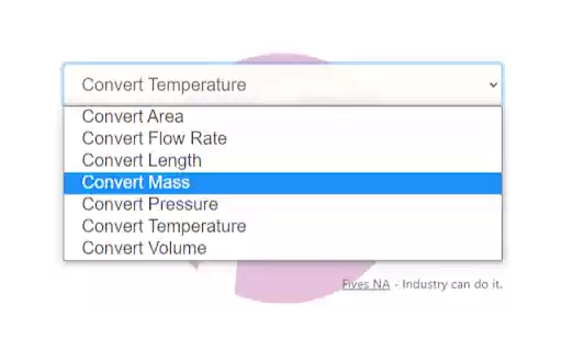 Fives Unit Converter from Chrome web store to be run with OffiDocs Chromium online Fives Unit Converter from Chrome web store to be run with OffiDocs Chromium online