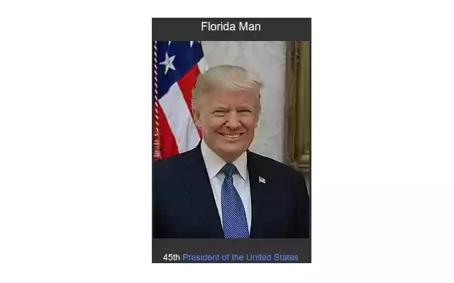 Florida Man from Chrome web store to be run with OffiDocs Chromium online Florida Man from Chrome web store to be run with OffiDocs Chromium online