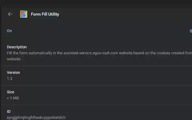 Form Fill Utility from Chrome web store to be run with OffiDocs Chromium online Form Fill Utility from Chrome web store to be run with OffiDocs Chromium online