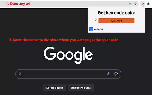 Get Hex Code Color from Chrome web store to be run with OffiDocs Chromium online Get Hex Code Color from Chrome web store to be run with OffiDocs Chromium online
