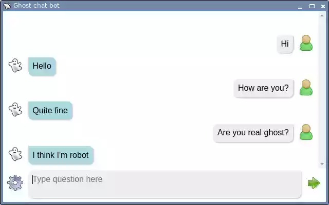 Ghost chat bot from Chrome web store to be run with OffiDocs Chromium online Ghost chat bot from Chrome web store to be run with OffiDocs Chromium online