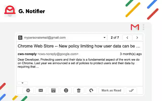 Gmail Notifier gmail notification tool from Chrome web store to be run with OffiDocs Chromium online Gmail Notifier gmail notification tool from Chrome web store to be run with OffiDocs Chromium online