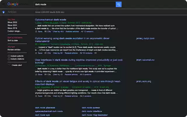 Google Scholar DarkMode from Chrome web store to be run with OffiDocs Chromium online Google Scholar DarkMode from Chrome web store to be run with OffiDocs Chromium online
