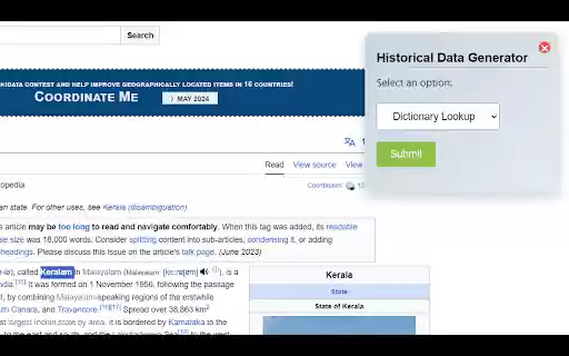Historical Data Generator from Chrome web store to be run with OffiDocs Chromium online Historical Data Generator from Chrome web store to be run with OffiDocs Chromium online