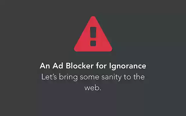 Ignorance Blocker from Chrome web store to be run with OffiDocs Chromium online Ignorance Blocker from Chrome web store to be run with OffiDocs Chromium online