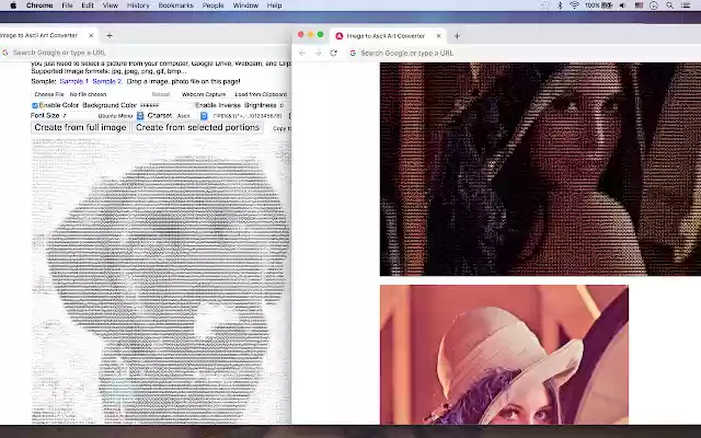 Image to Ascii Art Converter from Chrome web store to be run with OffiDocs Chromium online Image to Ascii Art Converter from Chrome web store to be run with OffiDocs Chromium online