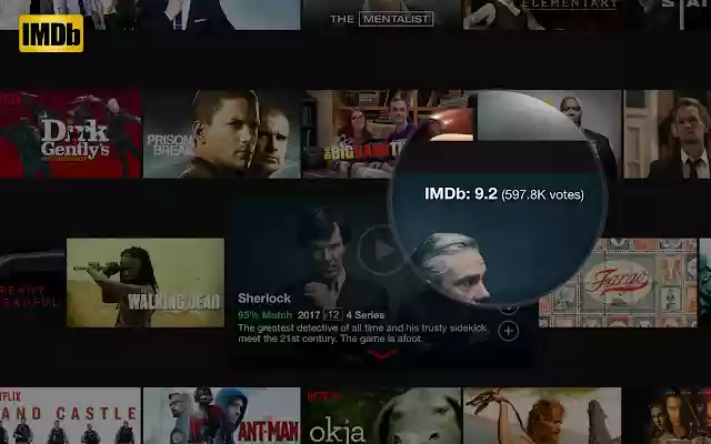 IMDb Ratings For Netflix from Chrome web store to be run with OffiDocs Chromium online IMDb Ratings For Netflix from Chrome web store to be run with OffiDocs Chromium online