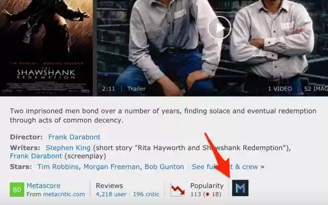 IMDb to Movieo from Chrome web store to be run with OffiDocs Chromium online IMDb to Movieo from Chrome web store to be run with OffiDocs Chromium online