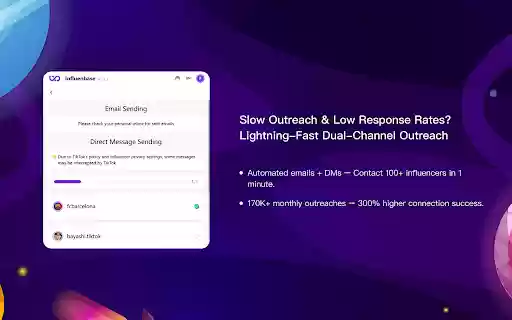 Influenbase TikTok Influencer Marketing from Chrome web store to be run with OffiDocs Chromium online Influenbase TikTok Influencer Marketing from Chrome web store to be run with OffiDocs Chromium online