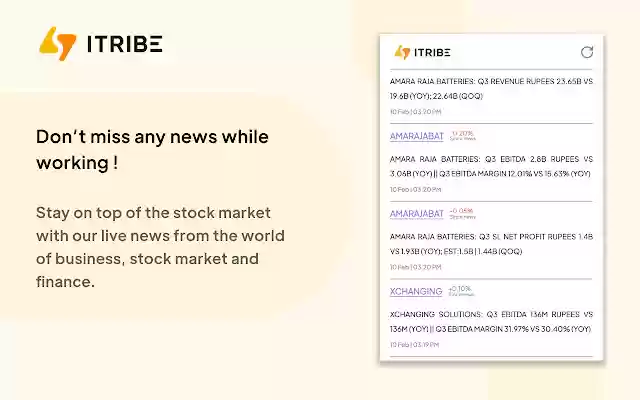 iTribe: Live Stock Market News from Chrome web store to be run with OffiDocs Chromium online iTribe: Live Stock Market News from Chrome web store to be run with OffiDocs Chromium online