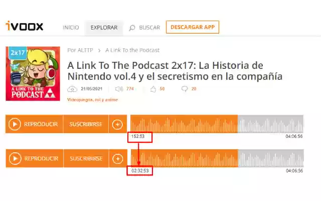 Ivoox elapsed time formatter from Chrome web store to be run with OffiDocs Chromium online Ivoox elapsed time formatter from Chrome web store to be run with OffiDocs Chromium online