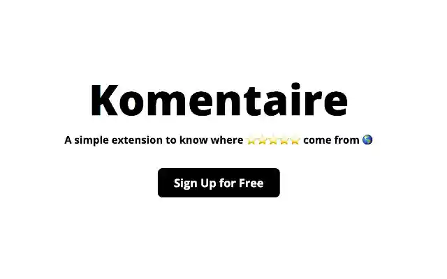 Komentaire from Chrome web store to be run with OffiDocs Chromium online Komentaire from Chrome web store to be run with OffiDocs Chromium online