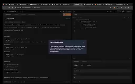 LeetGenie from Chrome web store to be run with OffiDocs Chromium online LeetGenie from Chrome web store to be run with OffiDocs Chromium online