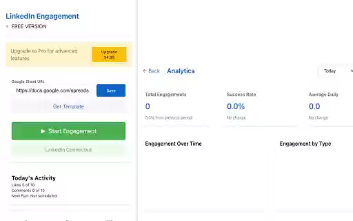 LinkedIn Engagement Assistant from Chrome web store to be run with OffiDocs Chromium online LinkedIn Engagement Assistant from Chrome web store to be run with OffiDocs Chromium online