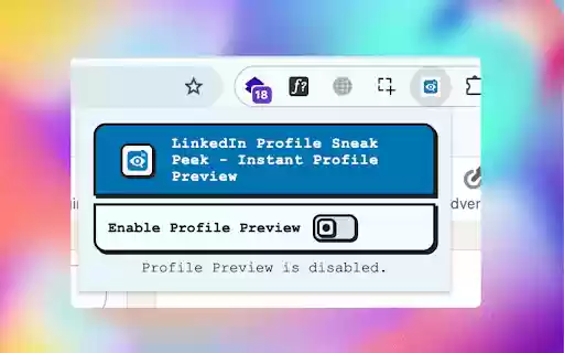 LinkedIn Profile Sneak Peek Instant profile preview on hover from Chrome web store to be run with OffiDocs Chromium online LinkedIn Profile Sneak Peek Instant profile preview on hover from Chrome web store to be run with OffiDocs Chromium online