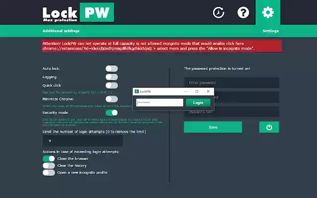 LockPW from Chrome web store to be run with OffiDocs Chromium online LockPW from Chrome web store to be run with OffiDocs Chromium online