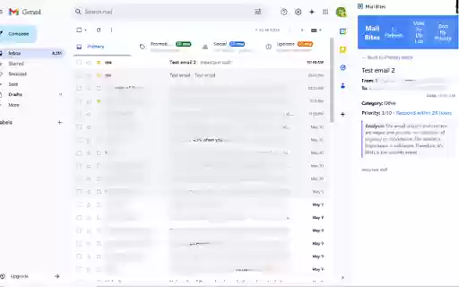 Mail Bites from Chrome web store to be run with OffiDocs Chromium online Mail Bites from Chrome web store to be run with OffiDocs Chromium online