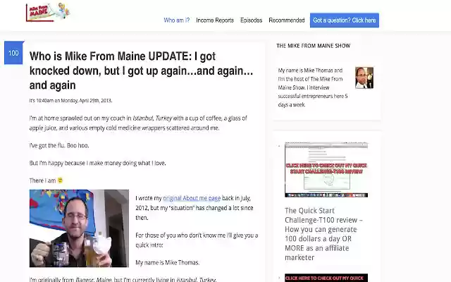 Mike From Maine from Chrome web store to be run with OffiDocs Chromium online Mike From Maine from Chrome web store to be run with OffiDocs Chromium online