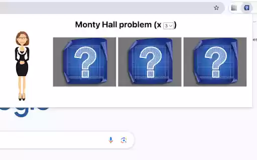 Monty Hall problem Extension from Chrome web store to be run with OffiDocs Chromium online Monty Hall problem Extension from Chrome web store to be run with OffiDocs Chromium online