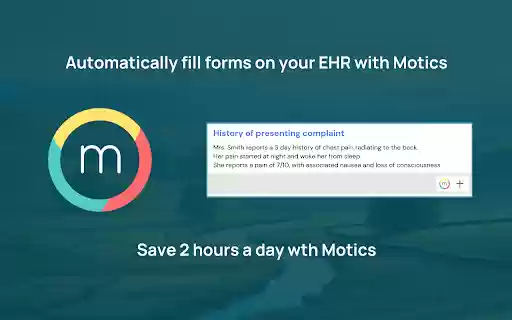 Motics: AI Assistant for EHRs from Chrome web store to be run with OffiDocs Chromium online Motics: AI Assistant for EHRs from Chrome web store to be run with OffiDocs Chromium online