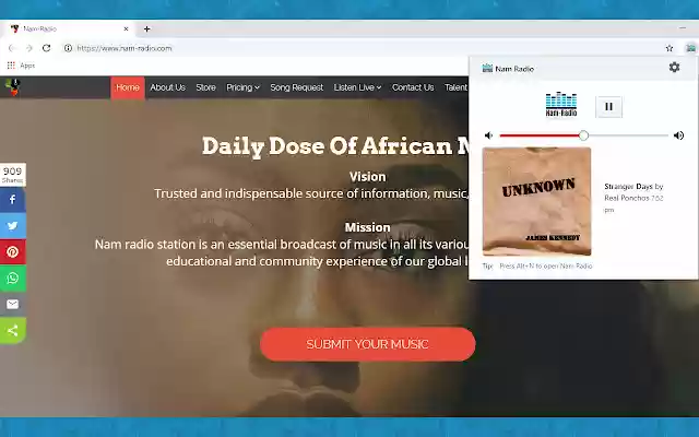 Nam Radio from Chrome web store to be run with OffiDocs Chromium online Nam Radio from Chrome web store to be run with OffiDocs Chromium online