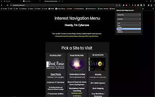 OLC Bedrock Dev Helper from Chrome web store to be run with OffiDocs Chromium online OLC Bedrock Dev Helper from Chrome web store to be run with OffiDocs Chromium online