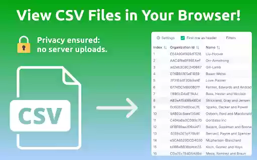 Online CSV Viewer from Chrome web store to be run with OffiDocs Chromium online Online CSV Viewer from Chrome web store to be run with OffiDocs Chromium online