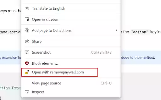 Open site in removepaywall from Chrome web store to be run with OffiDocs Chromium online Open site in removepaywall from Chrome web store to be run with OffiDocs Chromium online