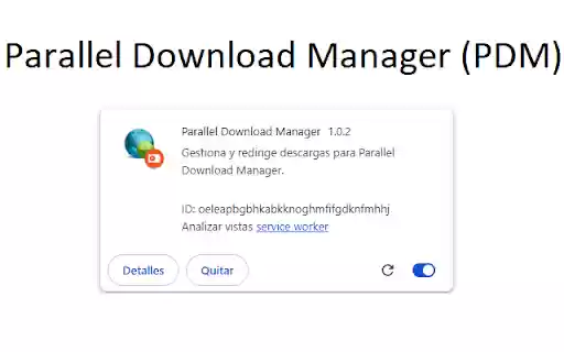 Parallel Download Manager from Chrome web store to be run with OffiDocs Chromium online Parallel Download Manager from Chrome web store to be run with OffiDocs Chromium online