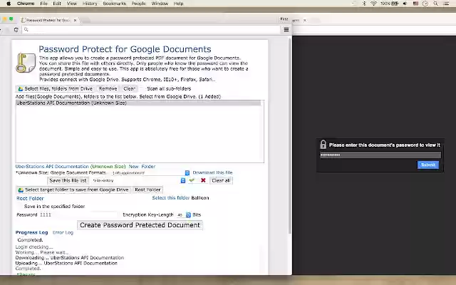 Password Protect for Google Documents from Chrome web store to be run with OffiDocs Chromium online Password Protect for Google Documents from Chrome web store to be run with OffiDocs Chromium online