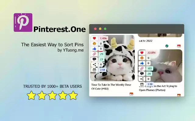 Pinterest sort extension Pinterest.One from Chrome web store to be run with OffiDocs Chromium online Pinterest sort extension Pinterest.One from Chrome web store to be run with OffiDocs Chromium online