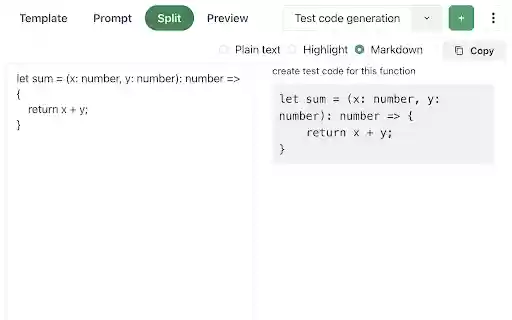 Prompt templater from Chrome web store to be run with OffiDocs Chromium online Prompt templater from Chrome web store to be run with OffiDocs Chromium online