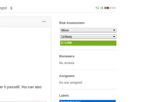 PR Risk Assessment Helper from Chrome web store to be run with OffiDocs Chromium online PR Risk Assessment Helper from Chrome web store to be run with OffiDocs Chromium online
