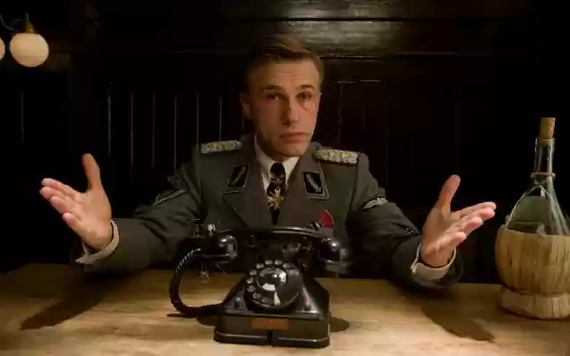 Quentin Tarantino Inglourious Basterds Hans L from Chrome web store to be run with OffiDocs Chromium online Quentin Tarantino Inglourious Basterds Hans L from Chrome web store to be run with OffiDocs Chromium online