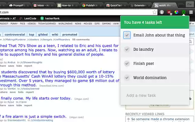 QuickTask from Chrome web store to be run with OffiDocs Chromium online QuickTask from Chrome web store to be run with OffiDocs Chromium online