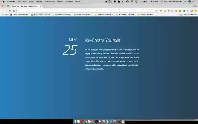 Random 48 Laws of Power from Chrome web store to be run with OffiDocs Chromium online Random 48 Laws of Power from Chrome web store to be run with OffiDocs Chromium online