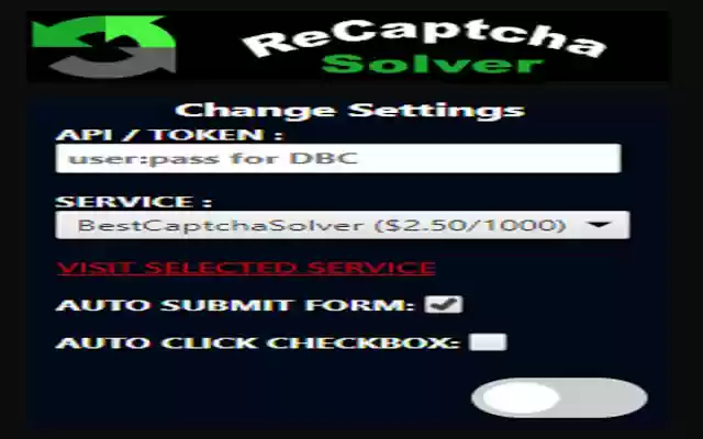 ReCaptcha Solver from Chrome web store to be run with OffiDocs Chromium online ReCaptcha Solver from Chrome web store to be run with OffiDocs Chromium online