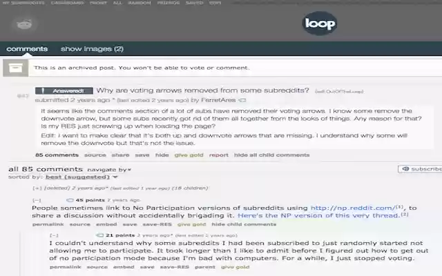 Reddit visible arrows from Chrome web store to be run with OffiDocs Chromium online Reddit visible arrows from Chrome web store to be run with OffiDocs Chromium online