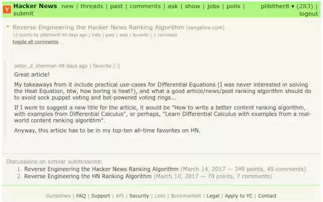 Refined Hacker News from Chrome web store to be run with OffiDocs Chromium online Refined Hacker News from Chrome web store to be run with OffiDocs Chromium online