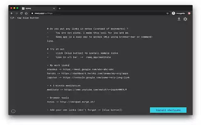 REWQ from Chrome web store to be run with OffiDocs Chromium online REWQ from Chrome web store to be run with OffiDocs Chromium online