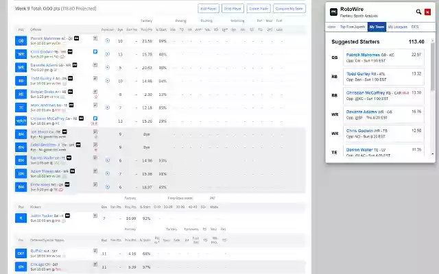 RotoWire from Chrome web store to be run with OffiDocs Chromium online RotoWire from Chrome web store to be run with OffiDocs Chromium online