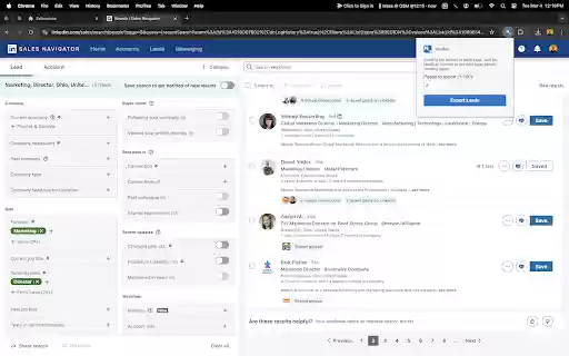 SalesNav Exporter from Chrome web store to be run with OffiDocs Chromium online SalesNav Exporter from Chrome web store to be run with OffiDocs Chromium online