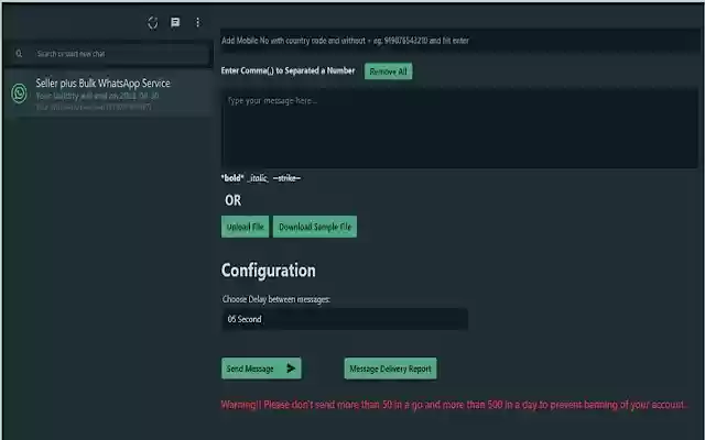 Sales Plus bulk message service from Chrome web store to be run with OffiDocs Chromium online Sales Plus bulk message service from Chrome web store to be run with OffiDocs Chromium online