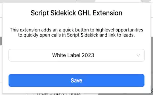 Script Sidekick GHL Extension from Chrome web store to be run with OffiDocs Chromium online Script Sidekick GHL Extension from Chrome web store to be run with OffiDocs Chromium online