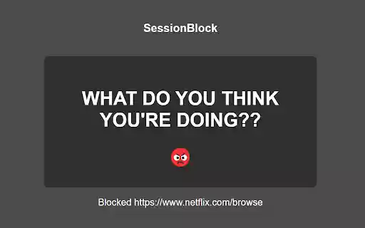 SessionBlock from Chrome web store to be run with OffiDocs Chromium online SessionBlock from Chrome web store to be run with OffiDocs Chromium online