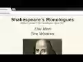 Shakespeares Monologues from Chrome web store to be run with OffiDocs Chromium online Shakespeares Monologues from Chrome web store to be run with OffiDocs Chromium online