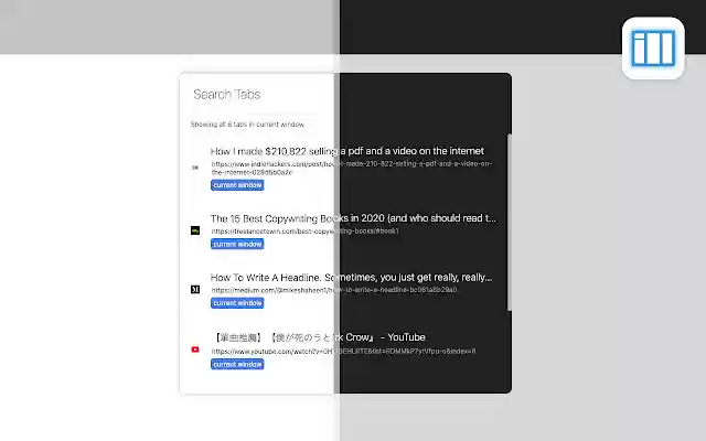 Shoji Tab lite Tab Assistant from Chrome web store to be run with OffiDocs Chromium online Shoji Tab lite Tab Assistant from Chrome web store to be run with OffiDocs Chromium online