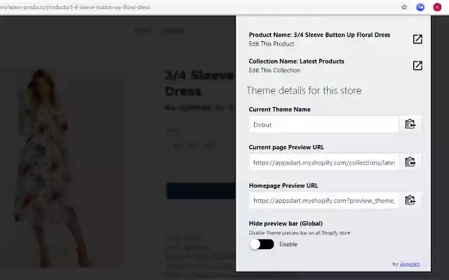 Shopify Theme helper from Chrome web store to be run with OffiDocs Chromium online Shopify Theme helper from Chrome web store to be run with OffiDocs Chromium online
