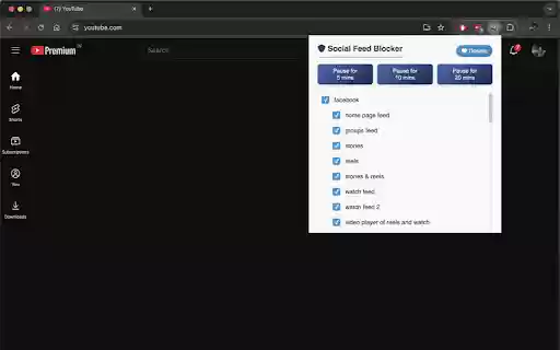 Social Feeds Blocker from Chrome web store to be run with OffiDocs Chromium online Social Feeds Blocker from Chrome web store to be run with OffiDocs Chromium online